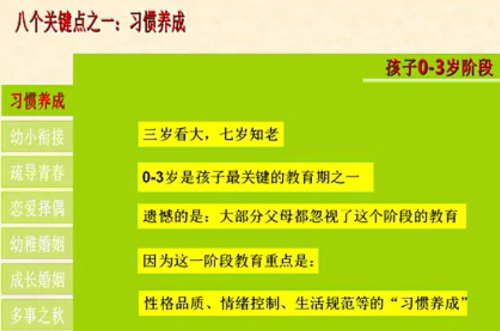 教育孩子的八个关键点